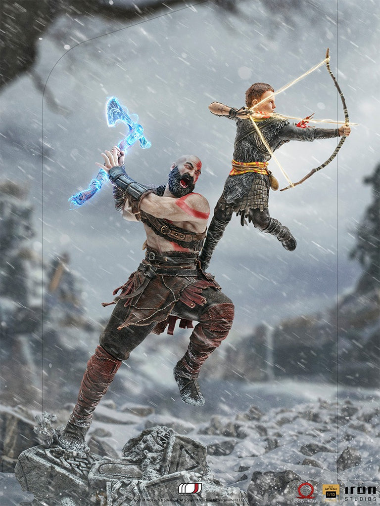 Statue Kratos and Atreus - God of War - BDS Art Scale 1/10 - Iron Studios