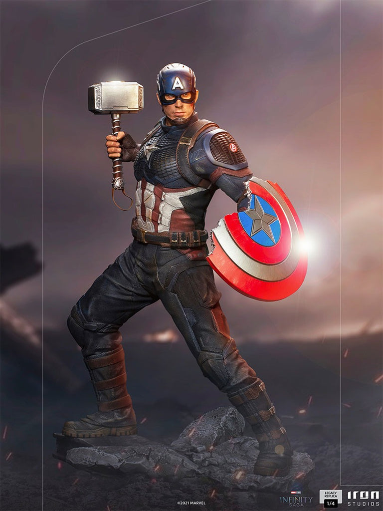 Statue Captain America 1/4 - Infinity Saga - Legacy Replica - Iron Studios