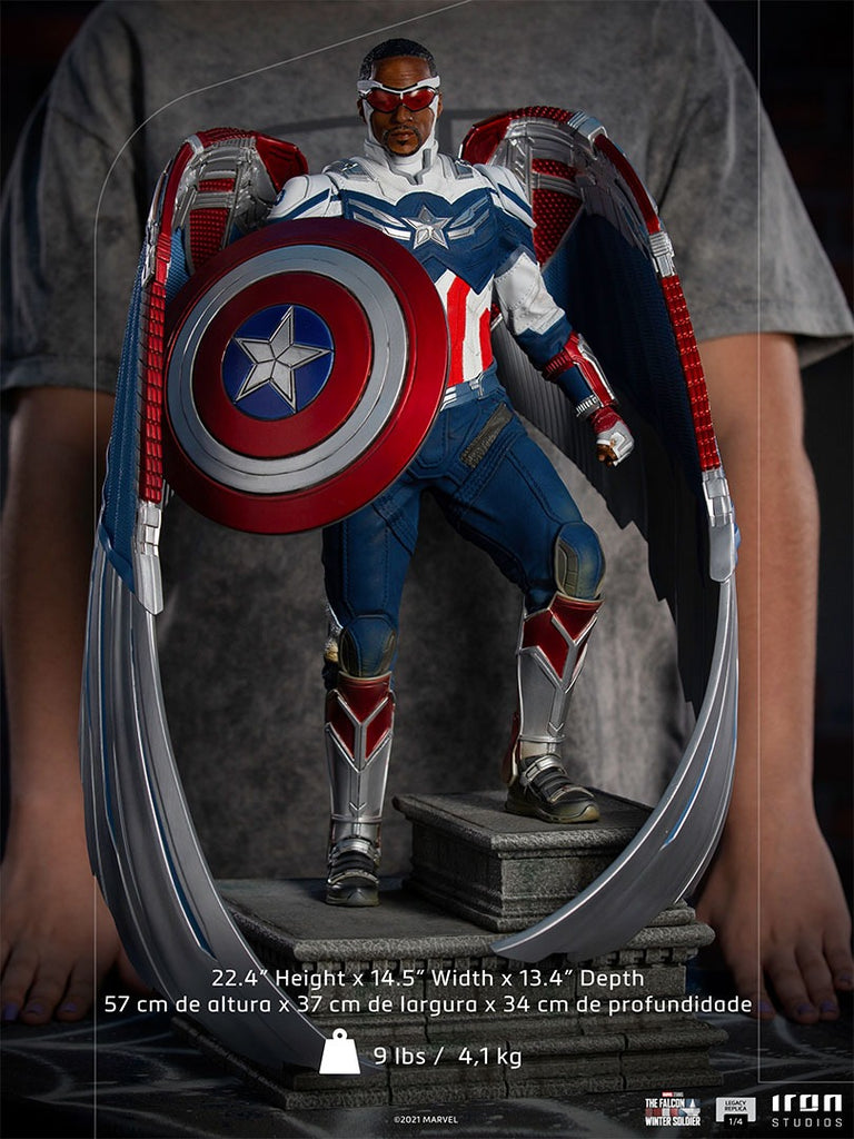 Statue Captain America Sam Wilson (Complete) - Falcon and the Winter Soldier - Legacy Replica 1/4 - Iron Studios