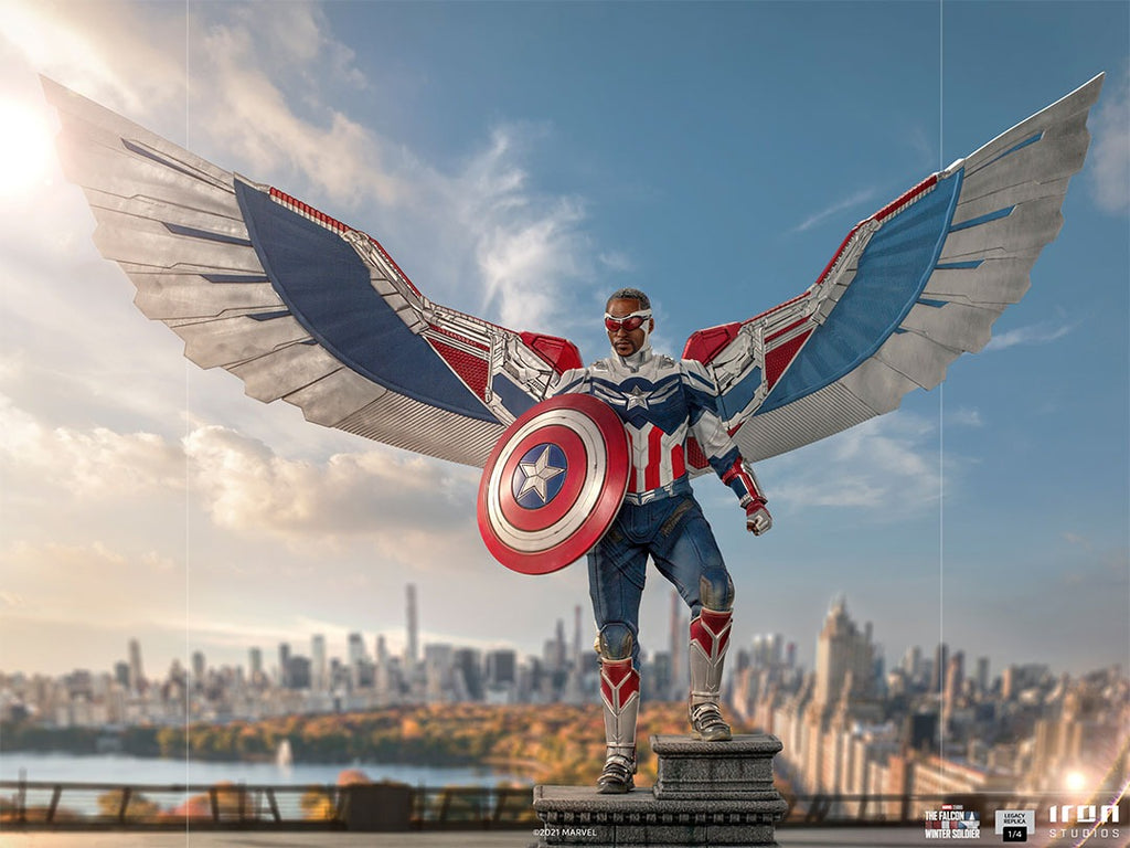Statue Captain America Sam Wilson (Open Wings) - Falcon and the Winter Soldier - Legacy Replica 1/4 - Iron Studios