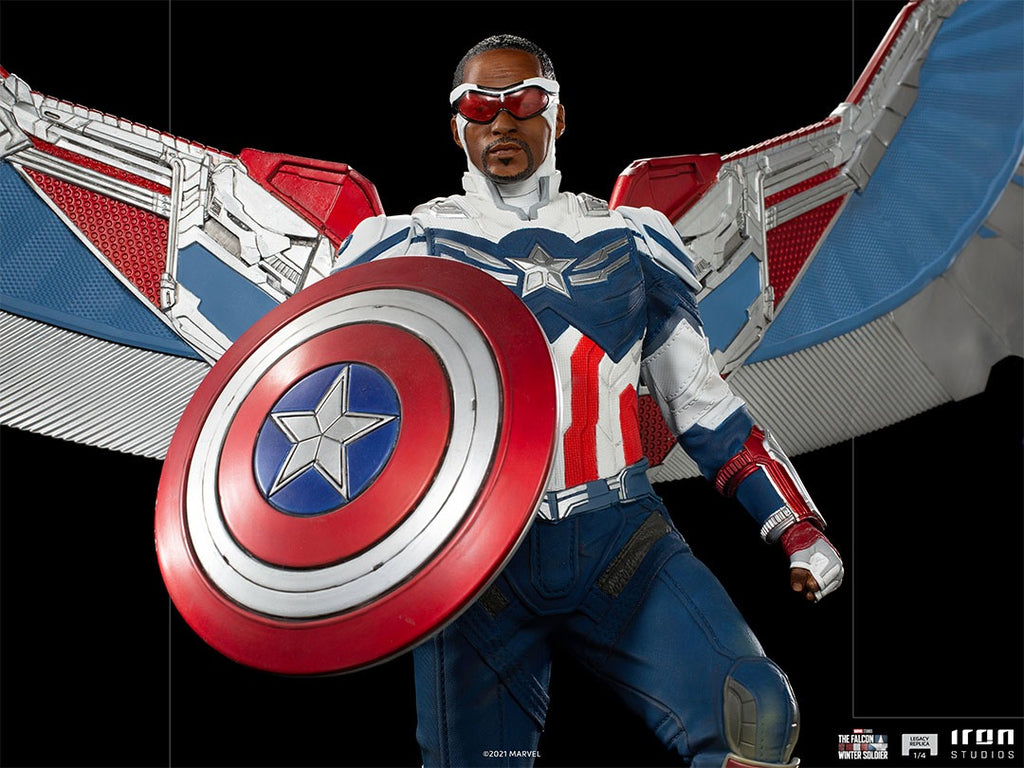 Statue Captain America Sam Wilson (Open Wings) - Falcon and the Winter Soldier - Legacy Replica 1/4 - Iron Studios