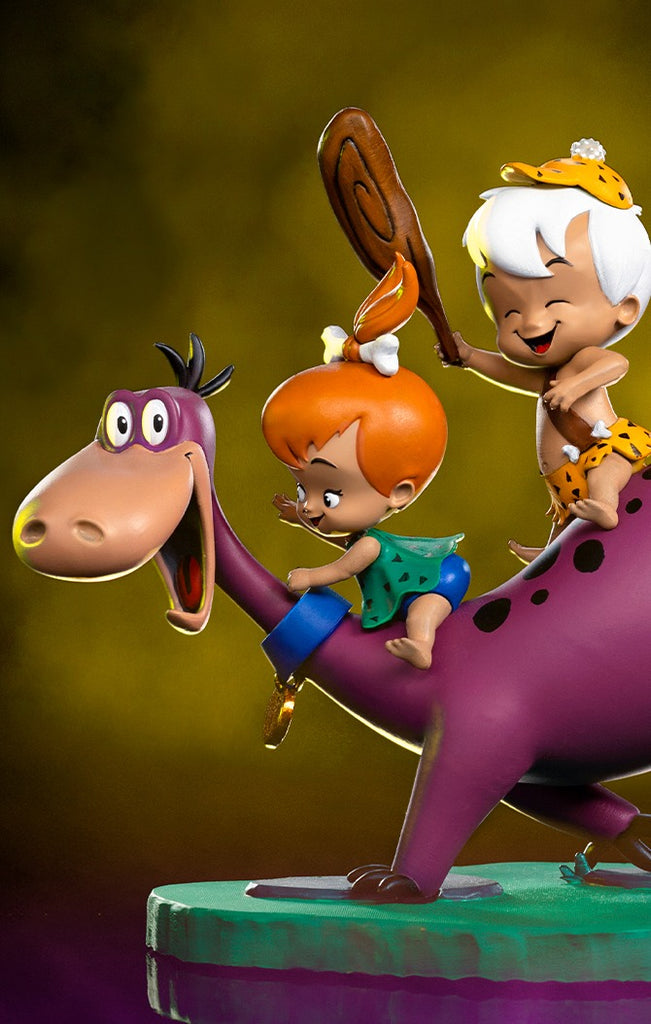 Statue Dino, Pebbles, Bamm-Bamm - The Flintstones - Art Scale 1/10 - Iron Studios