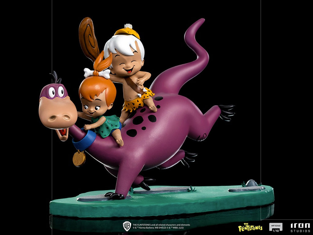 Statue Dino, Pebbles, Bamm-Bamm - The Flintstones - Art Scale 1/10 - Iron Studios