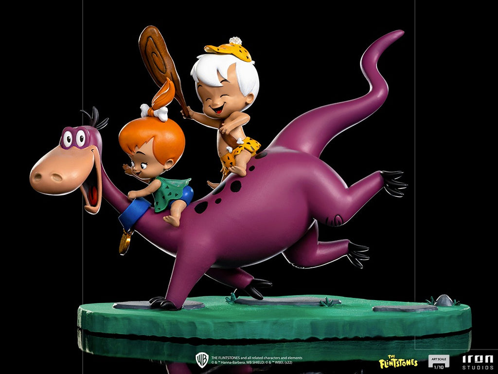 Statue Dino, Pebbles, Bamm-Bamm - The Flintstones - Art Scale 1/10 - Iron Studios