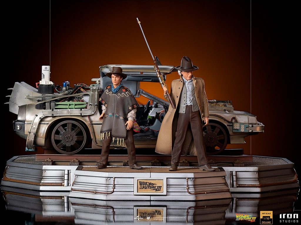 Statue Delorean (Full Set) - Back To The Future III - Art Scale 1/10 - Iron Studios