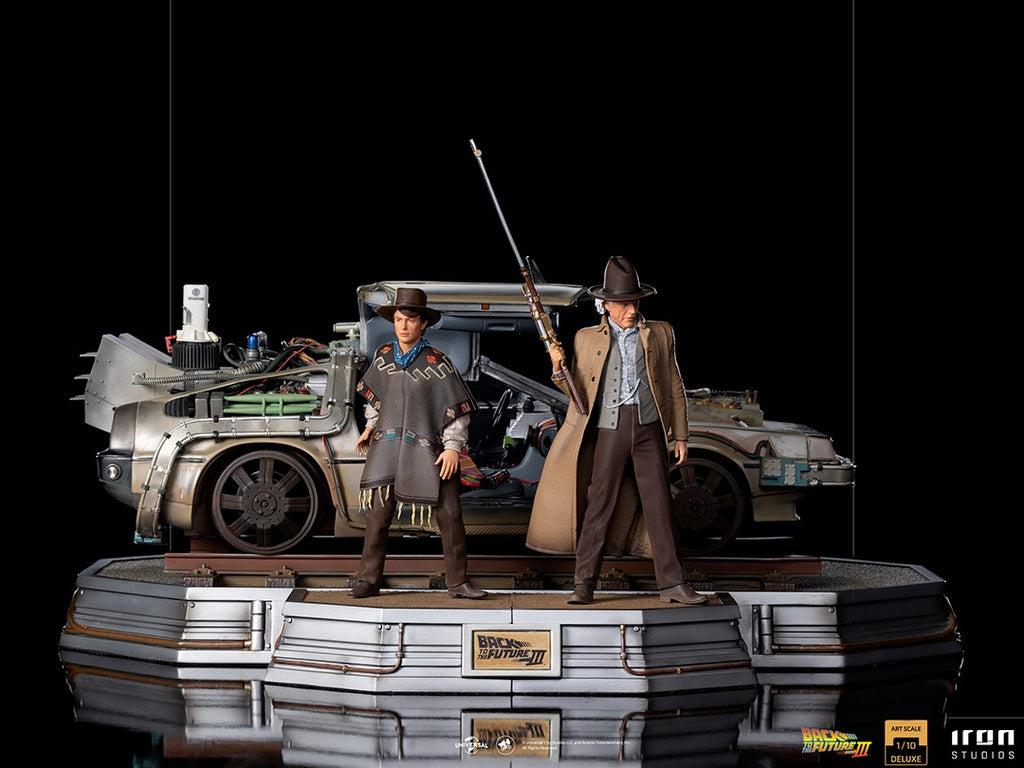 Statue Delorean (Full Set) - Back To The Future III - Art Scale 1/10 - Iron Studios