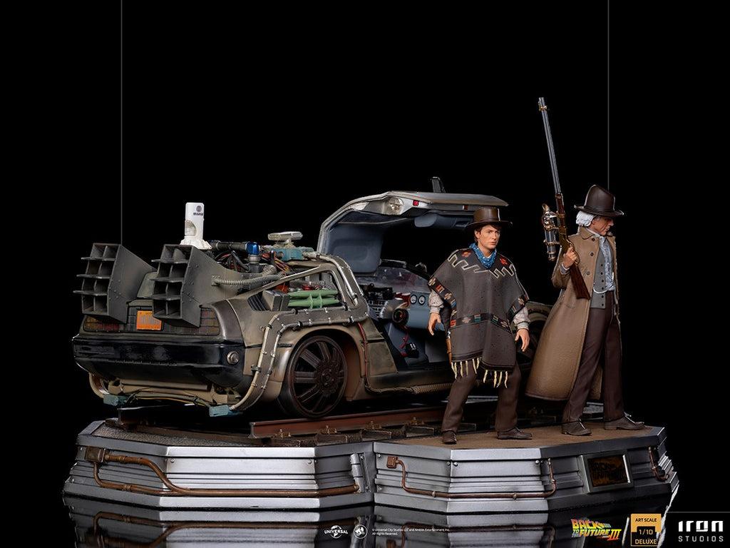 Statue Delorean (Full Set) - Back To The Future III - Art Scale 1/10 - Iron Studios