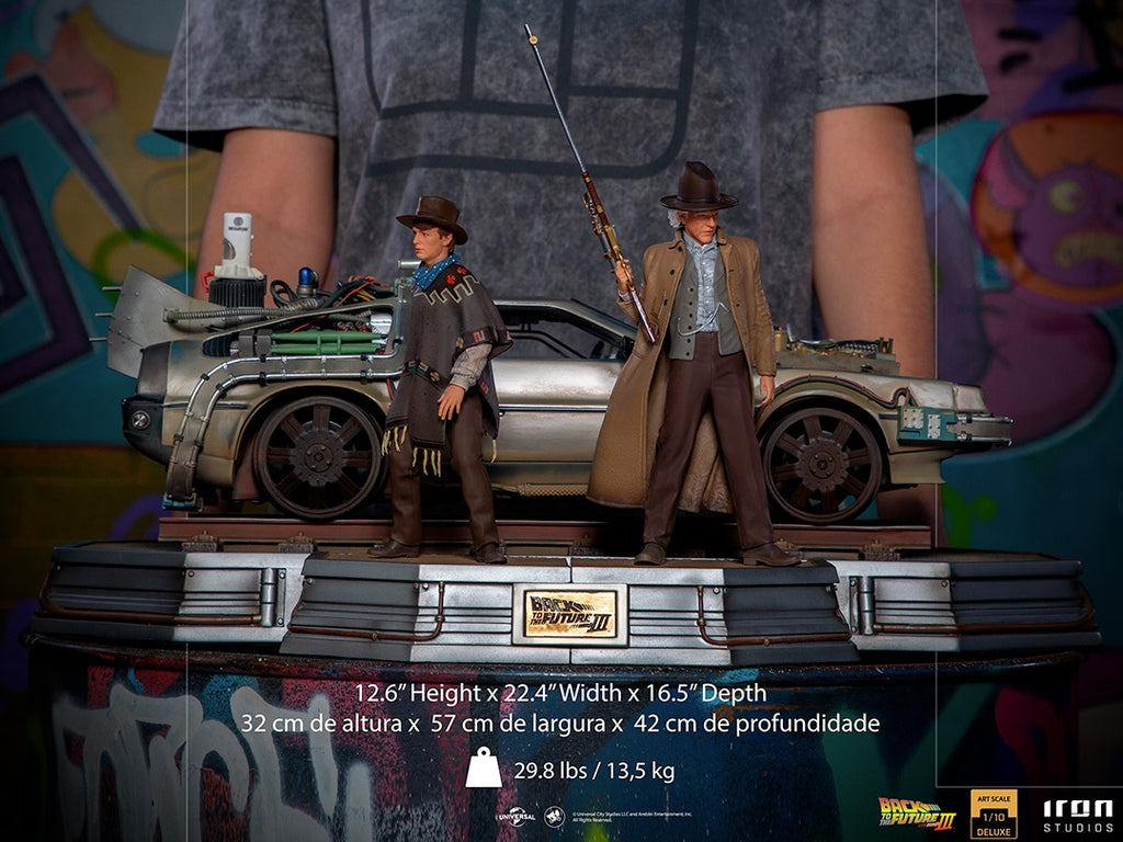 Delorean Full Set Deluxe - Back to the Future III - Art Scale 1/10 - Iron Studios