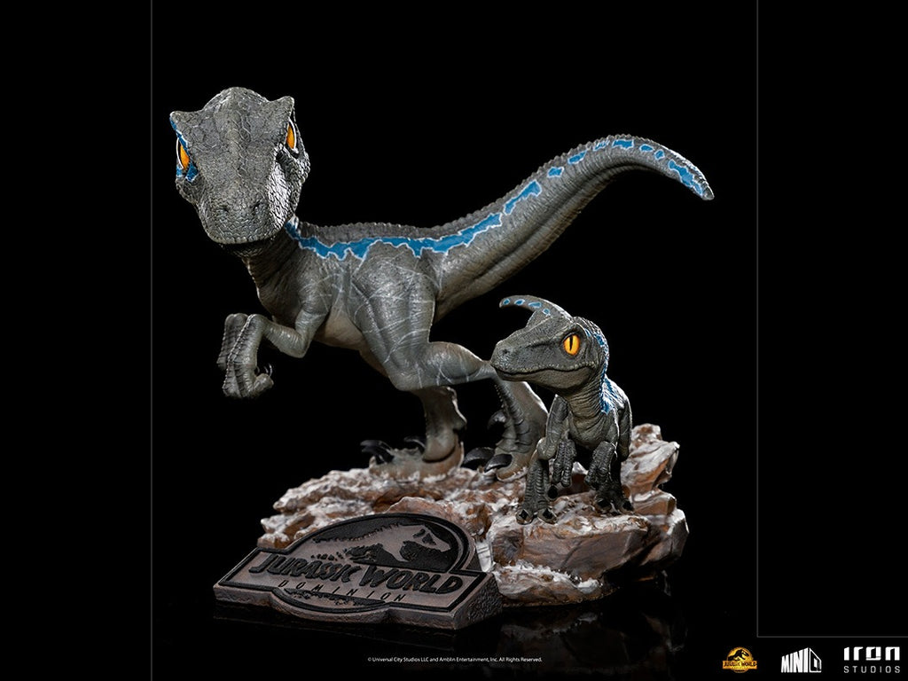 Statue Blue and Beta - Jurassic World: Dominion - MiniCo - Iron Studios
