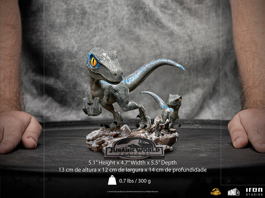 Statue Blue and Beta - Jurassic World: Dominion - MiniCo - Iron Studios