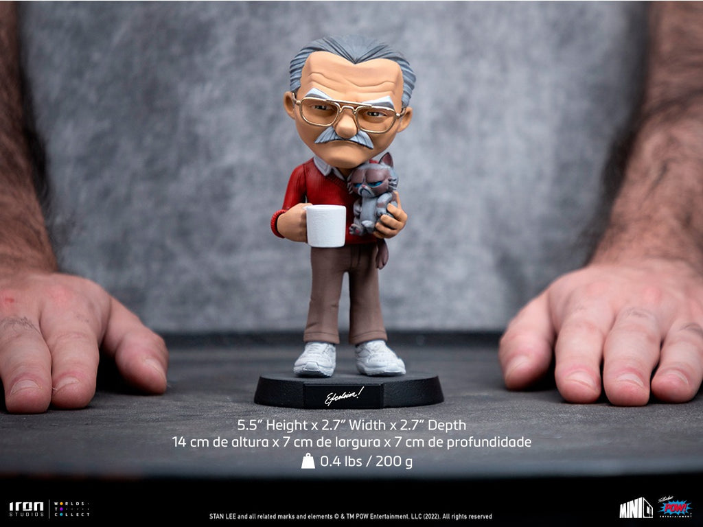Statue Stan Lee with Grumpy Cat - Pow - MiniCo - Iron Studios