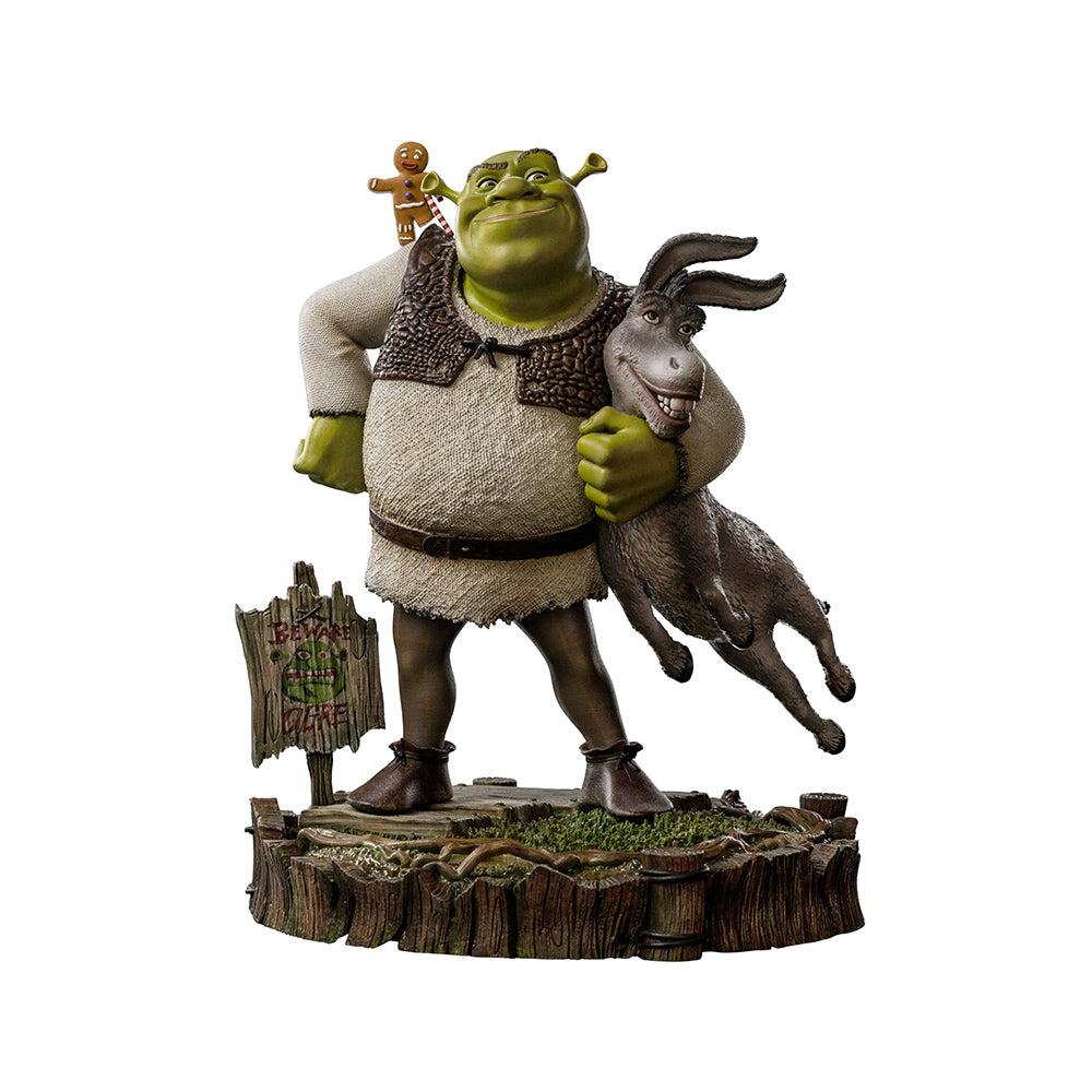 Statue Shrek, Donkey and The Gingerbread Man (Deluxe) - Shrek - Art Scale 1/10 - Iron Studios