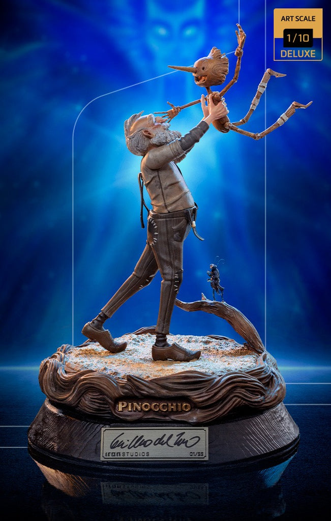 Geppetto & Pinocchio Deluxe (Signed Version) - Pinocchio - Art Scale 1/10 - Iron Studios
