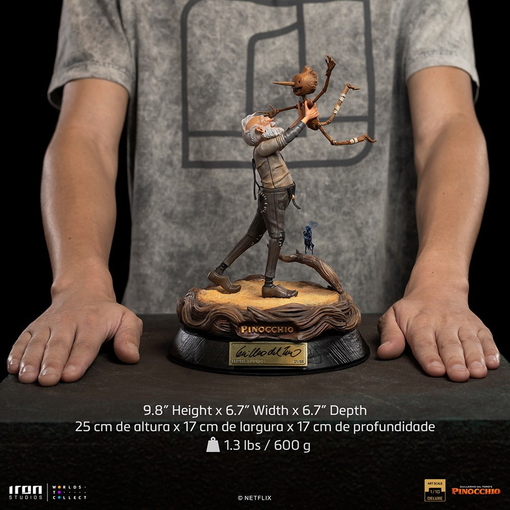 Geppetto & Pinocchio Deluxe (Signed Version) - Pinocchio - Art Scale 1/10 - Iron Studios
