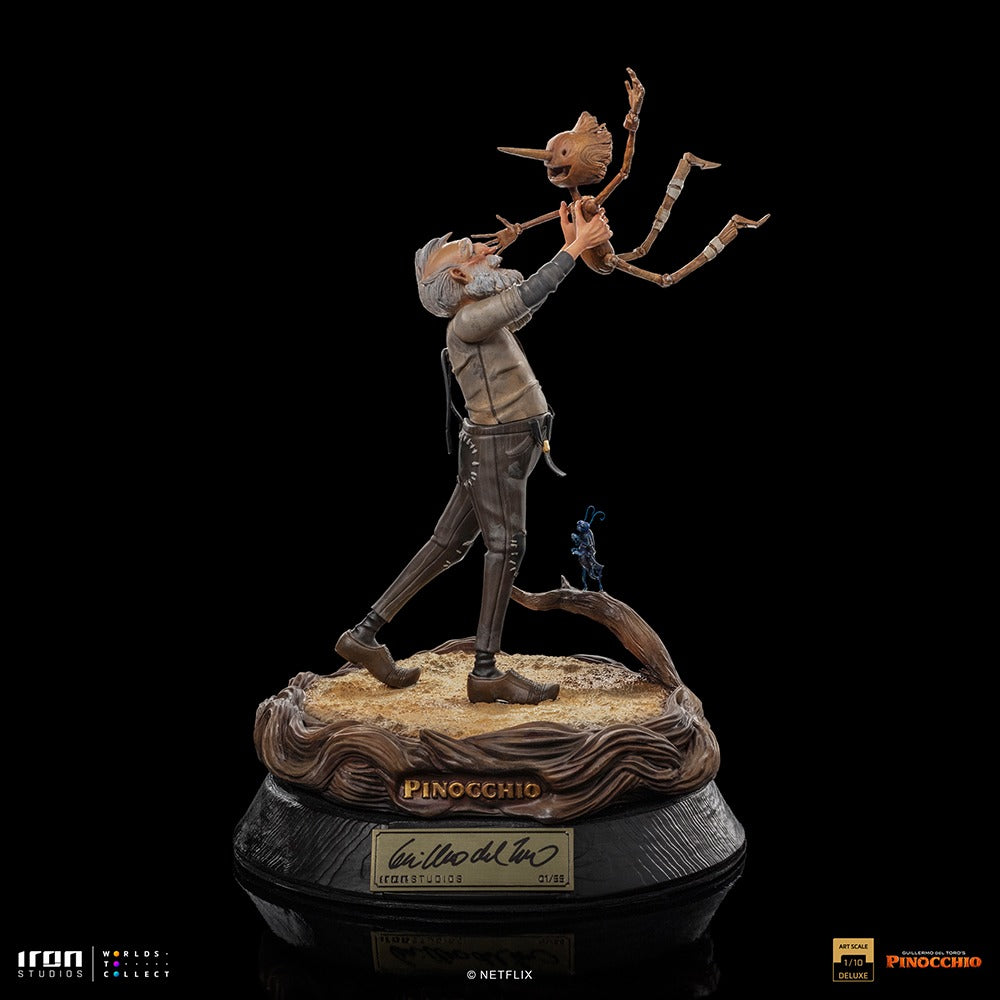 Geppetto & Pinocchio Deluxe (Signed Version) - Pinocchio - Art Scale 1/10 - Iron Studios