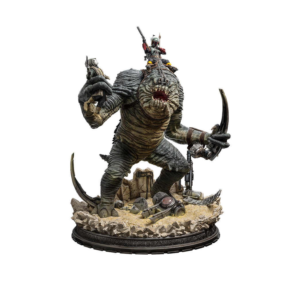 Statue Boba Fett & Rancor - The Book of Boba Fett - Demi Art Scale 1/20 - Iron Studios