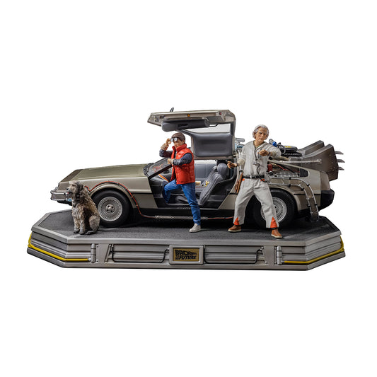 Delorean Full Set Deluxe  Back to the Future  Art Scale 1/10  Iron Studios