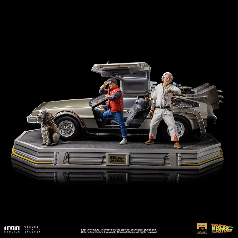 Delorean Full Set Deluxe  Back to the Future  Art Scale 1/10  Iron Studios