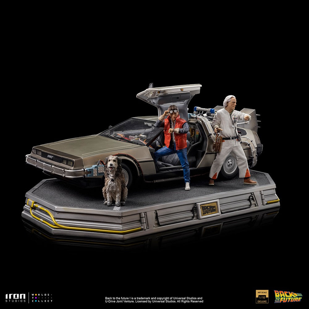 Delorean Full Set Deluxe  Back to the Future  Art Scale 1/10  Iron Studios