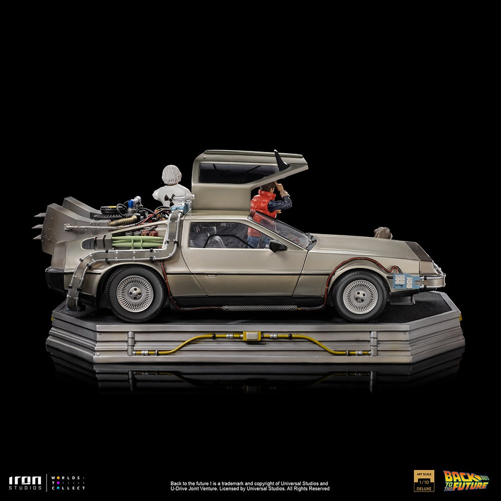 Delorean Full Set Deluxe  Back to the Future  Art Scale 1/10  Iron Studios