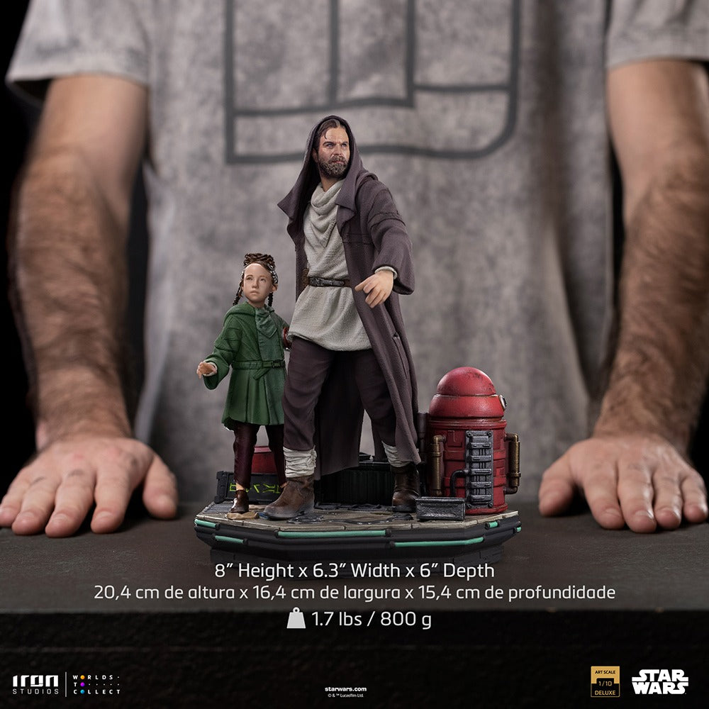 Statue Obi-Wan and Young Leia - Star Wars: Obi-Wan Kenobi - Art Scale 1/10 - Iron Studios