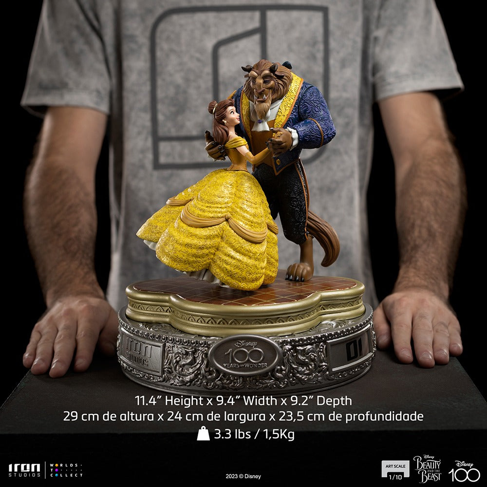 Statue Beauty and the Beast 100 Years Ver - Disney 100Th - Beauty and the Beast - Art Scale 1/10 - Iron Studios