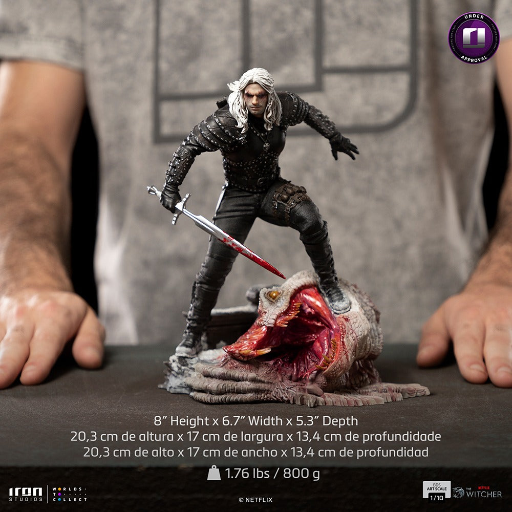 Statue Geralt of Rivia - The Witcher Netflix - BDS Art Scale - Iron Studios