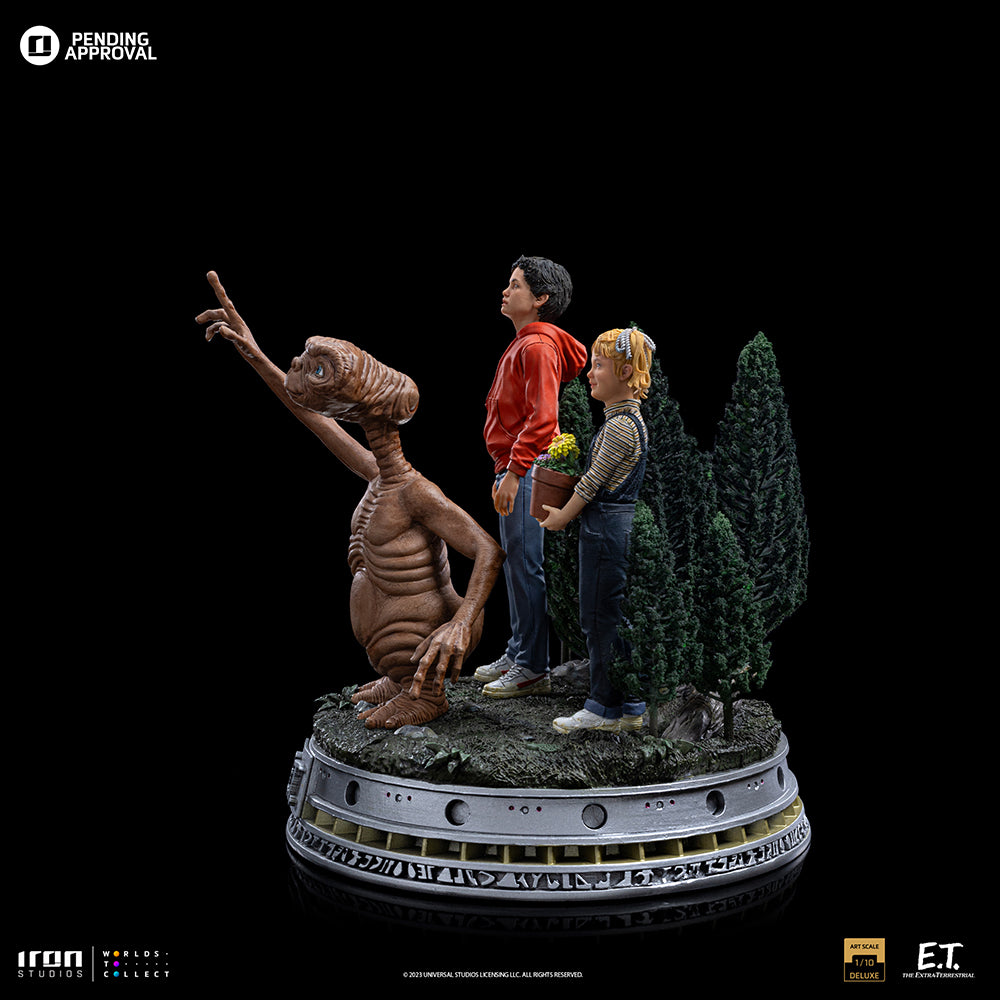 美品E.T.＆エリオット＆ガーティ アイアンスタジオ iron studios Statue E.T. Elliot and Gertie Deluxe - E.T. The Extra