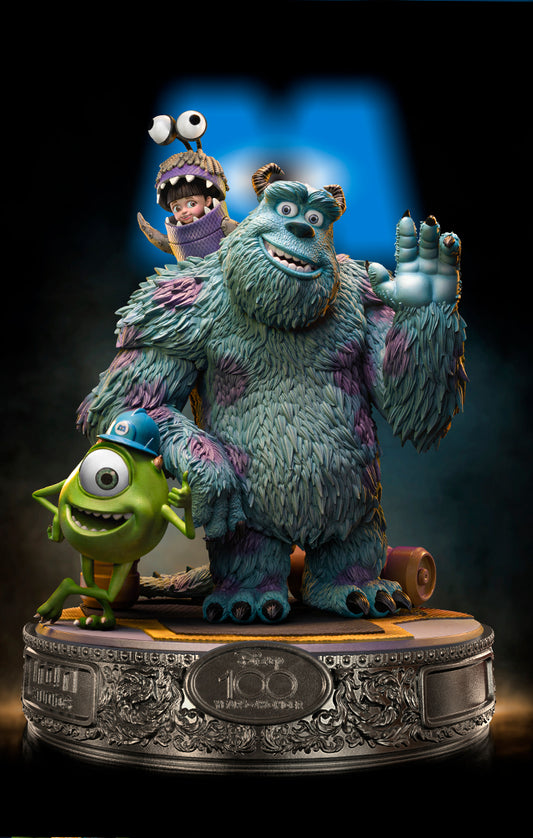 Statue Monsters Inc. Diorama 100 Years Ver - Disney 100TH - Monsters Inc - Art Scale 1/10 - Iron Studios