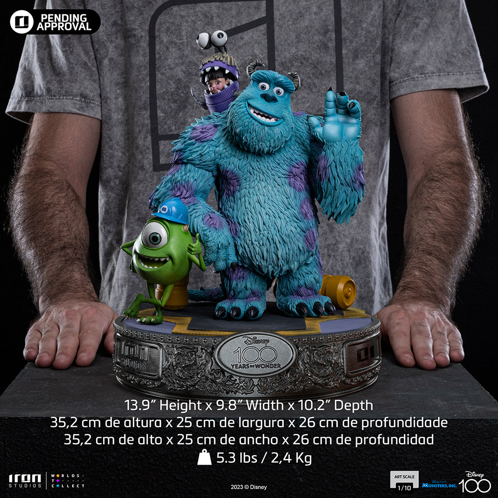 Statue Monsters Inc. Diorama 100 Years Ver - Disney 100TH - Monsters Inc - Art Scale 1/10 - Iron Studios