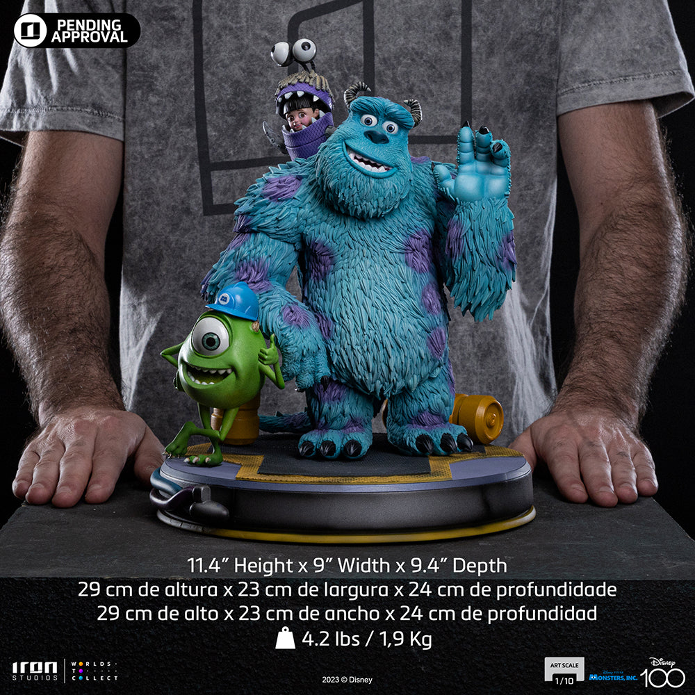 Statue Monsters Inc. Diorama - Disney 100TH - Monsters Inc - Art Scale 1/10 - Iron Studios