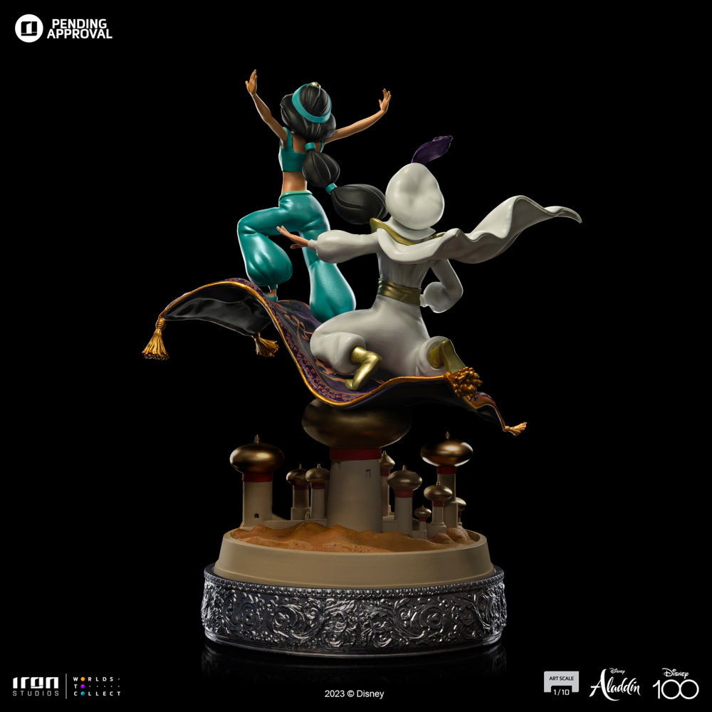 Statue Aladdin and Jasmine 100 Years Ver - Disney 100TH - Aladdin - Art Scale 1/10 - Iron Studios