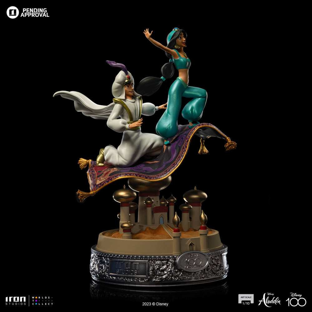 Statue Aladdin and Jasmine 100 Years Ver - Disney 100TH - Aladdin - Art Scale 1/10 - Iron Studios