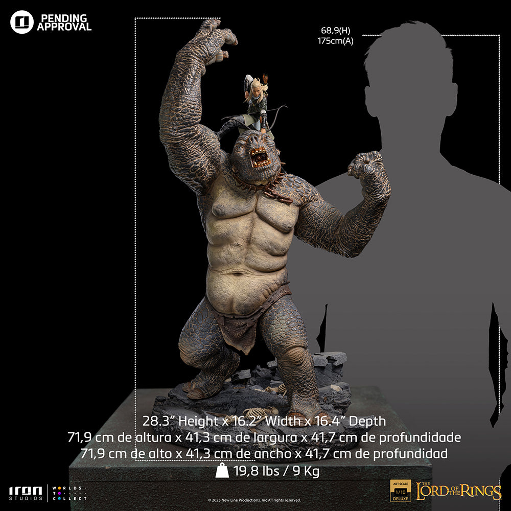 Statue Legolas Vs Cave Troll - The Lord of the Rings - Art Scale 1/10 - Iron Studios
