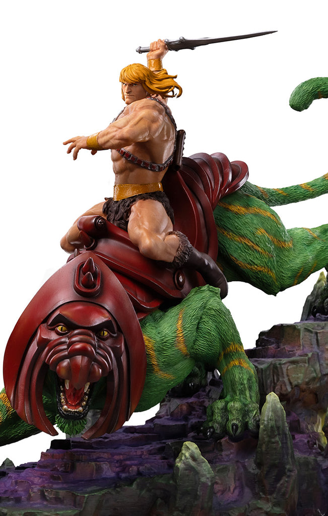 Statue He-Man and Battle Cat Deluxe - Masters of the Universe - Art Scale 1/10 - Iron Studios