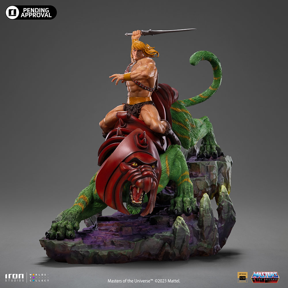Statue He-Man and Battle Cat Deluxe - Masters of the Universe - Art Scale 1/10 - Iron Studios