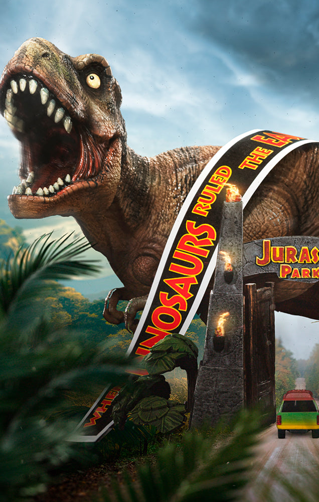 Statue T-Rex 30TH Anniversary Deluxe - Jurassic Park - MiniCo - Iron Studios