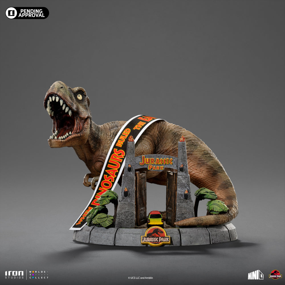 Statue T-Rex 30TH Anniversary Deluxe - Jurassic Park - MiniCo - Iron Studios