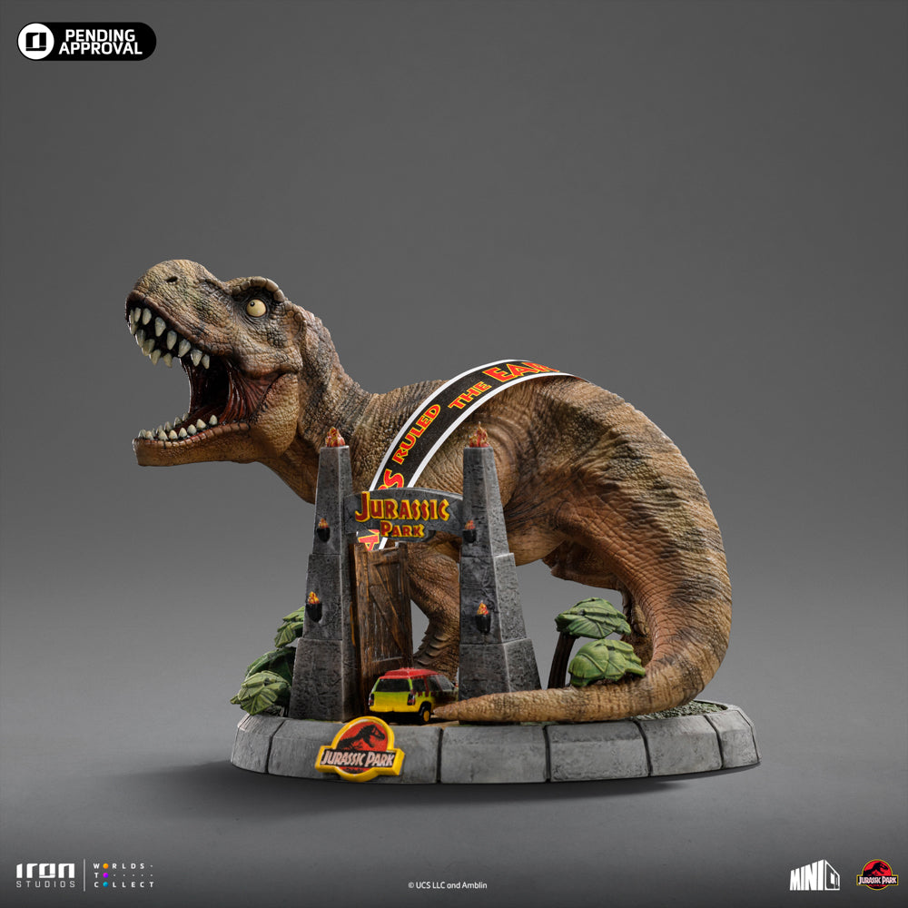 Statue T-Rex 30TH Anniversary Deluxe - Jurassic Park - MiniCo - Iron Studios