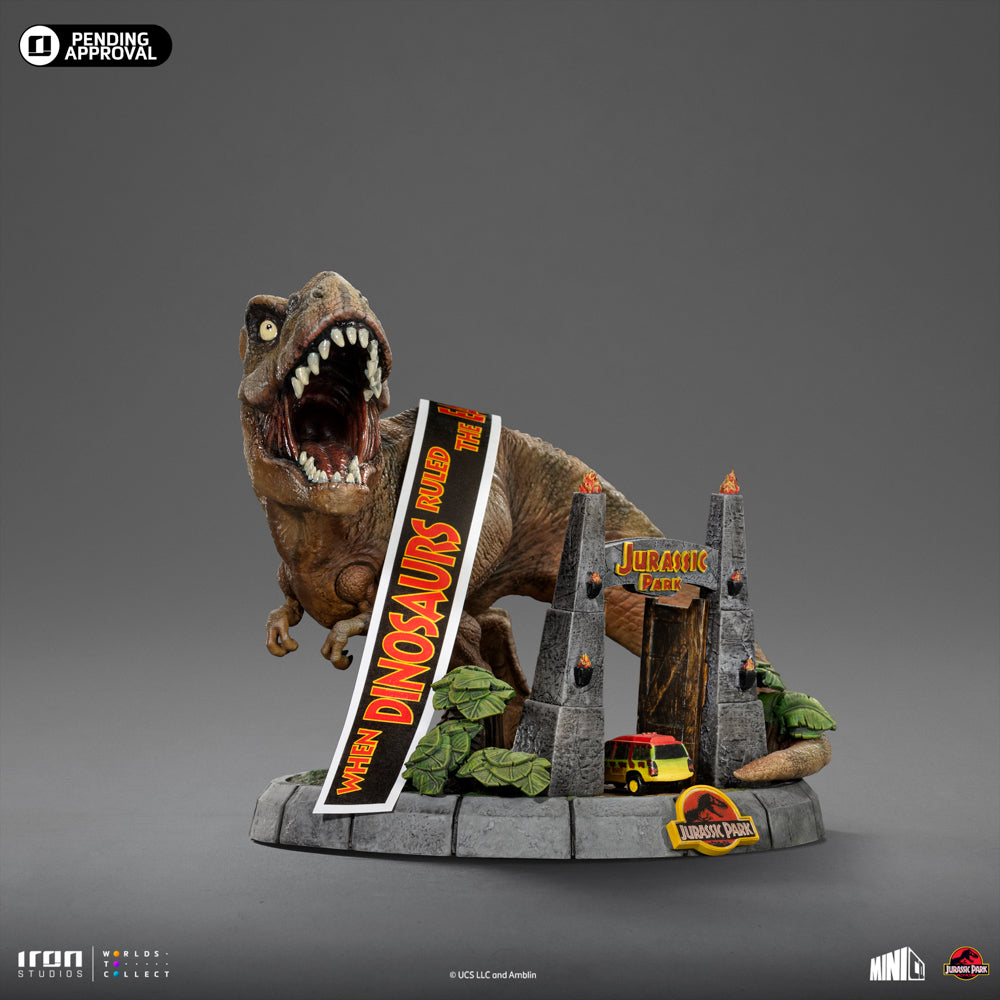 Statue T-Rex 30TH Anniversary Deluxe - Jurassic Park - MiniCo - Iron Studios