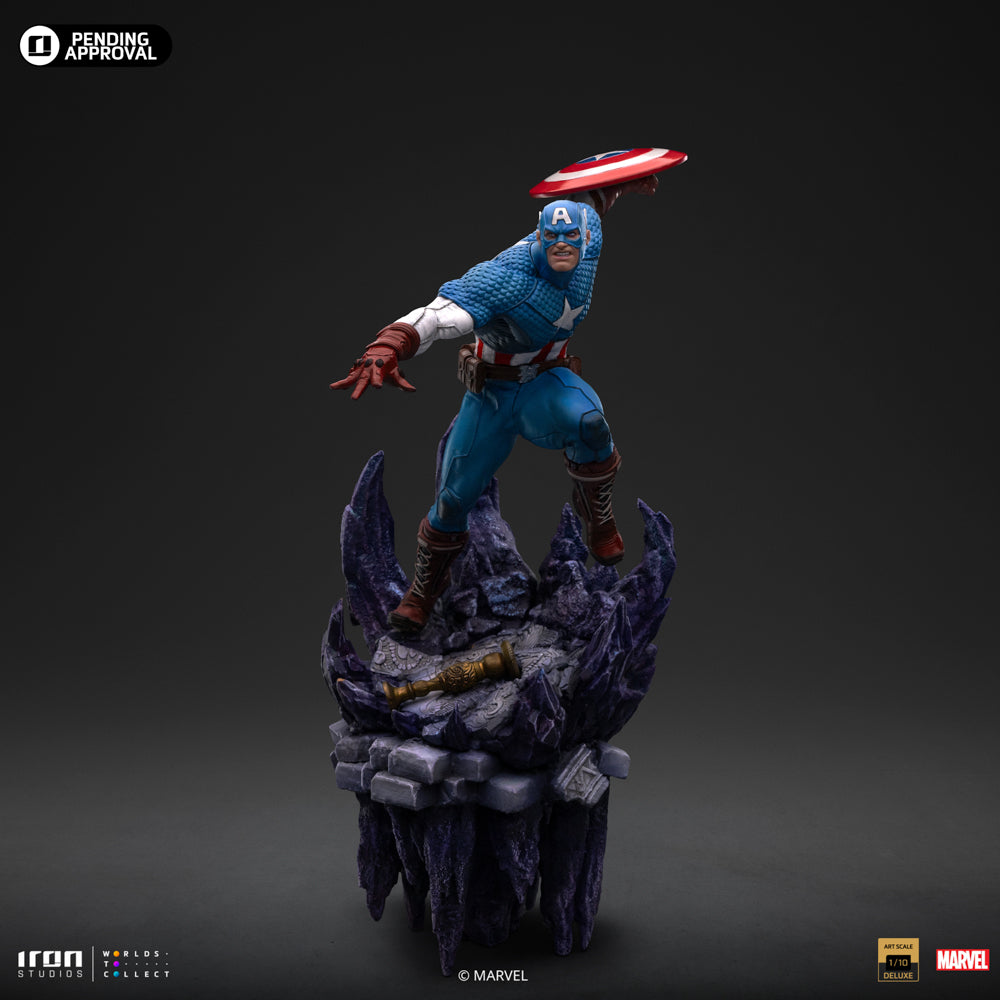 Statue Captain America Deluxe - Infinity Gauntlet Diorama - Art Scale 1/10 - Iron Studios