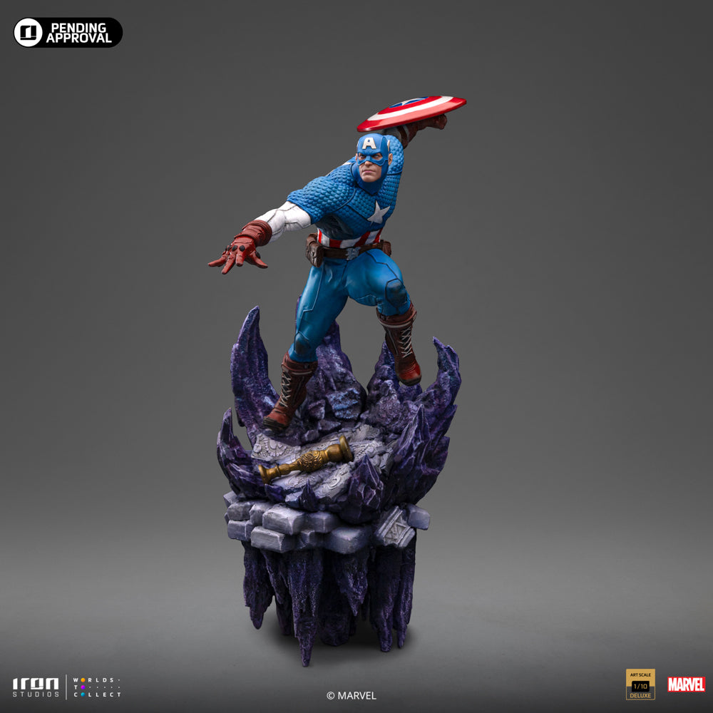 Statue Captain America Deluxe - Infinity Gauntlet Diorama - Art Scale 1/10 - Iron Studios