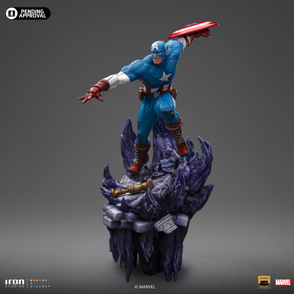 Statue Captain America Deluxe - Infinity Gauntlet Diorama - Art Scale 1/10 - Iron Studios