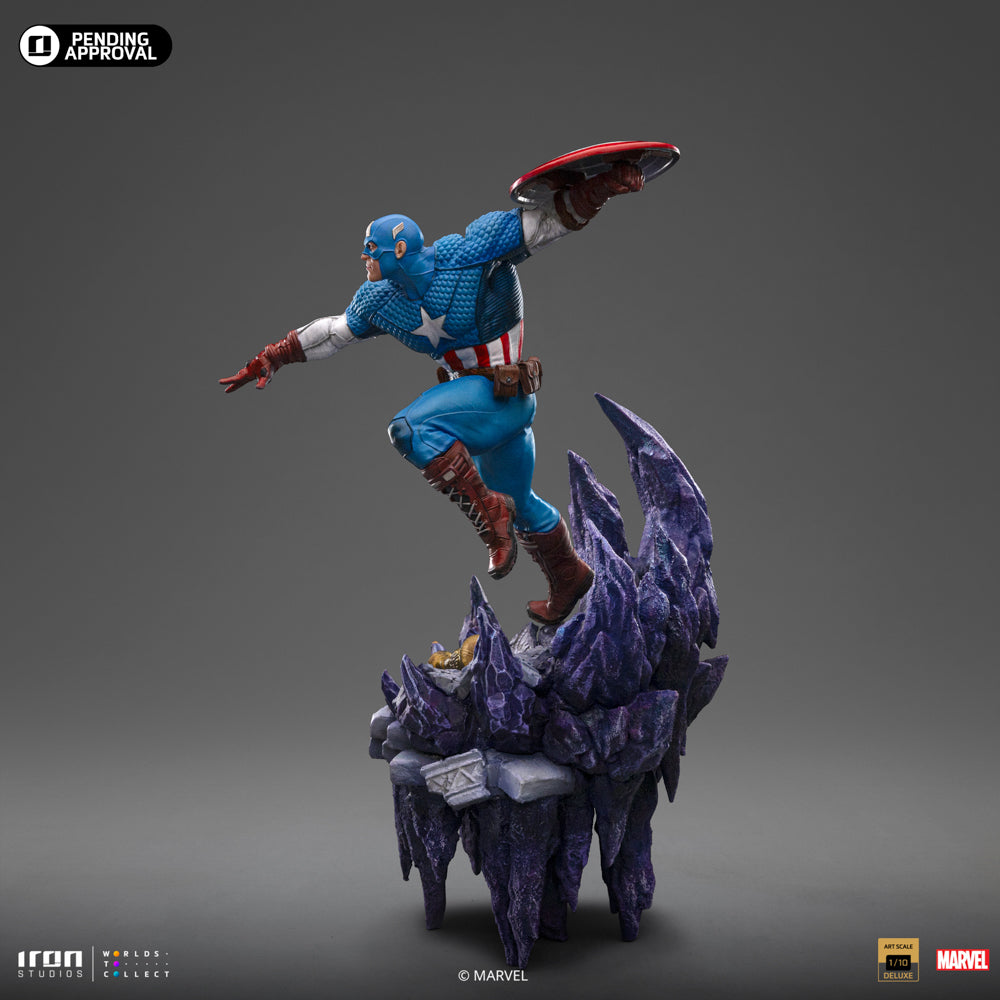 Statue Captain America Deluxe - Infinity Gauntlet Diorama - Art Scale 1/10 - Iron Studios