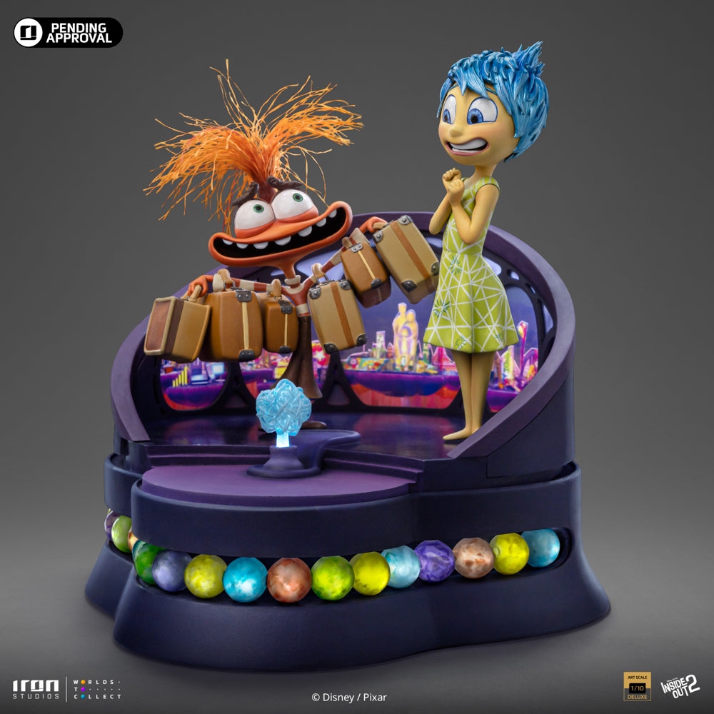 Joy and Anxiety - Inside Out 2 - Art Scale 1/10 - Iron Studios