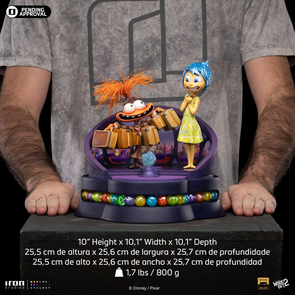 Joy and Anxiety - Inside Out 2 - Art Scale 1/10 - Iron Studios