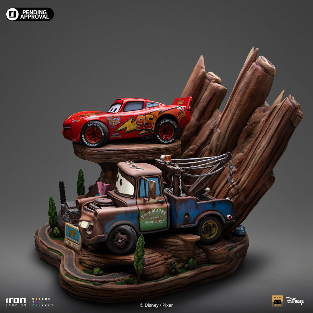 Lightning Mcqueen and Tow Mater - Cars - Art Scale 1/10 - Iron Studios