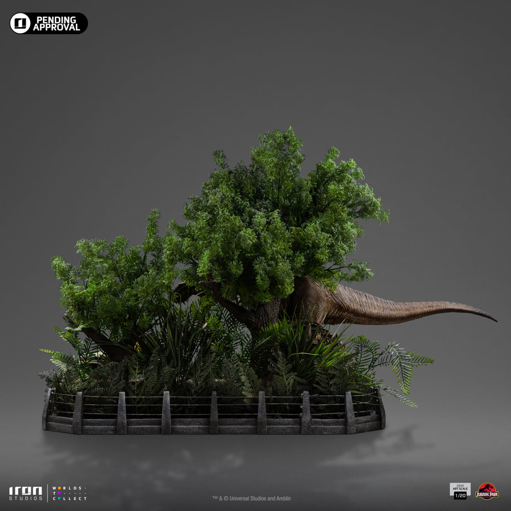 Statue T-Rex Chase - Jurassic Park - Demi Art Scale 1/20 - Iron Studios