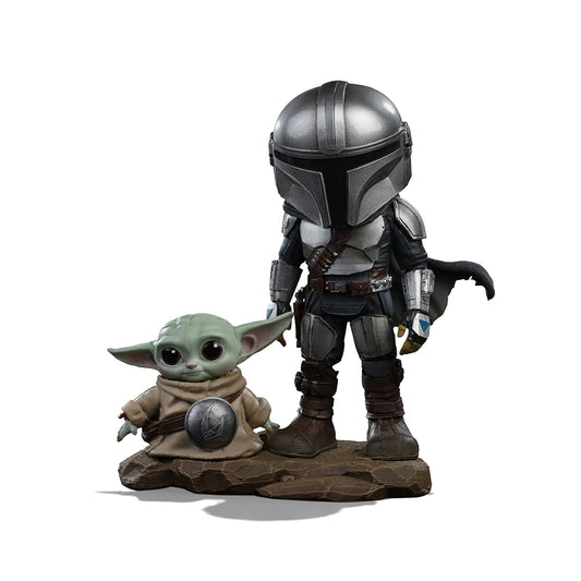 Pre-Order - Statue Mandalorian and Grogu - The Mandalorian and Grogu Movie - MiniCo - Iron Studios