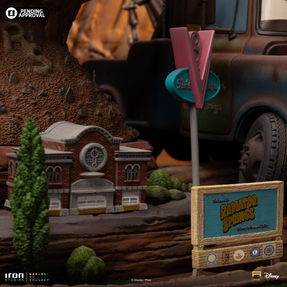Statue Lightning Mcqueen and Tow Mater - Cars - Art Scale 1/10 - Iron Studios